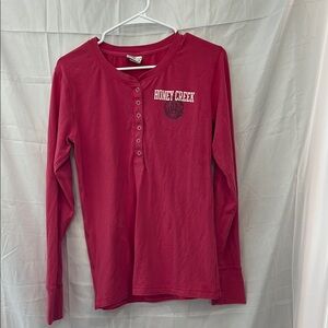 Camp David Women's Red Long Sleeve Tee